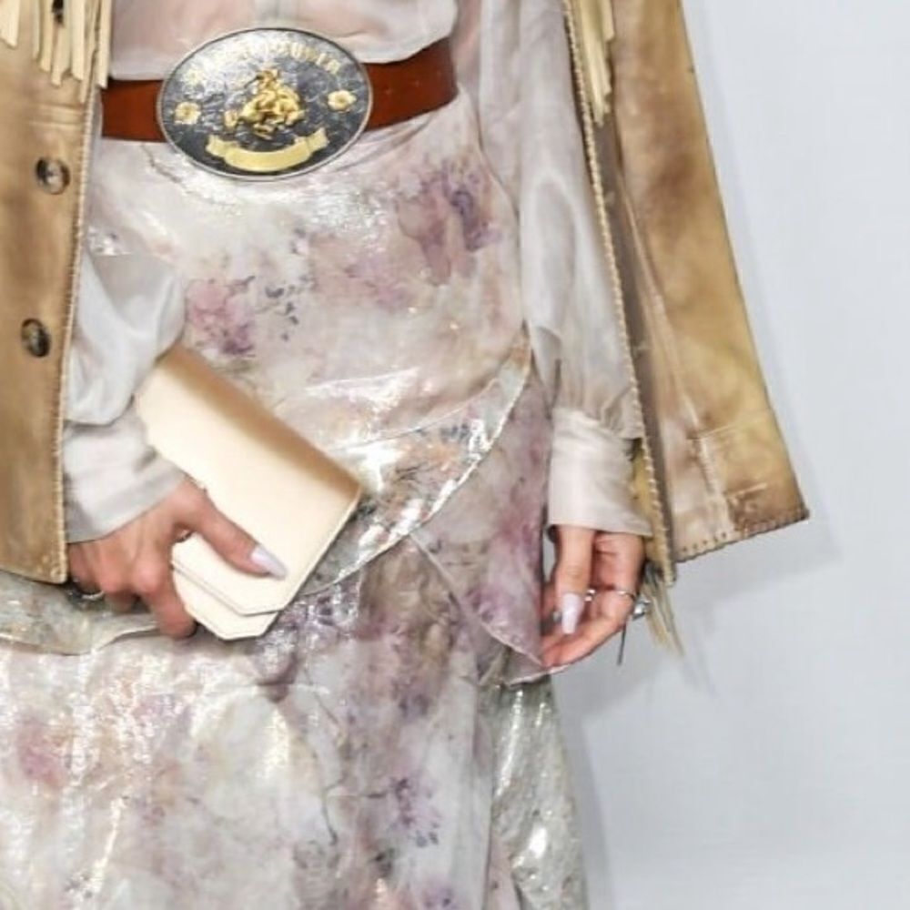 Ralph Lauren Fall 2023 Collection Birgita Blush Floral Tiered Skirt